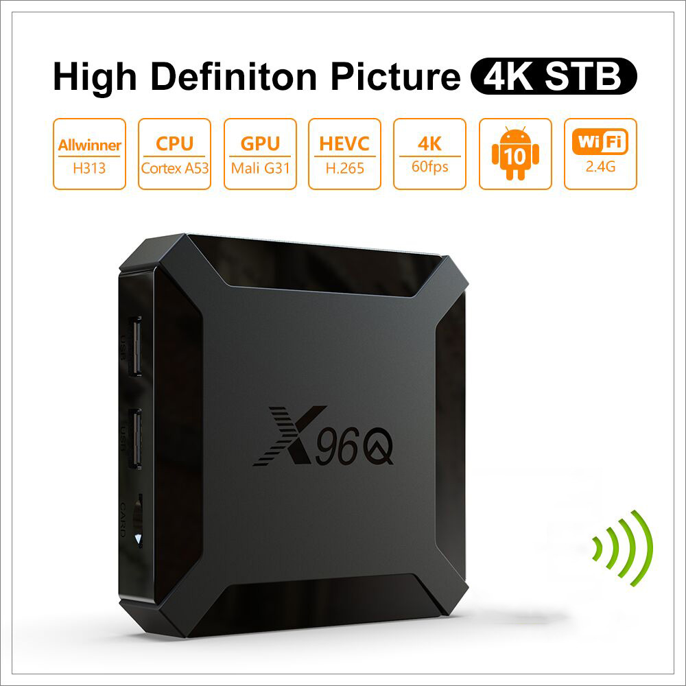 X96Q กล่องทีวี TV Smart Allwinner H313 รุ่นใหม่ล่าสุด Android 10.0 TV Box - Chromecast built-In