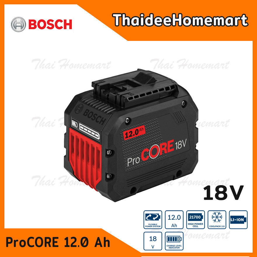 BOSCH แบตเตอรี่ 18V. ProCORE 12.0 Ah รุ่น 1600A016GU รับประกันศูนย์ 6 ...