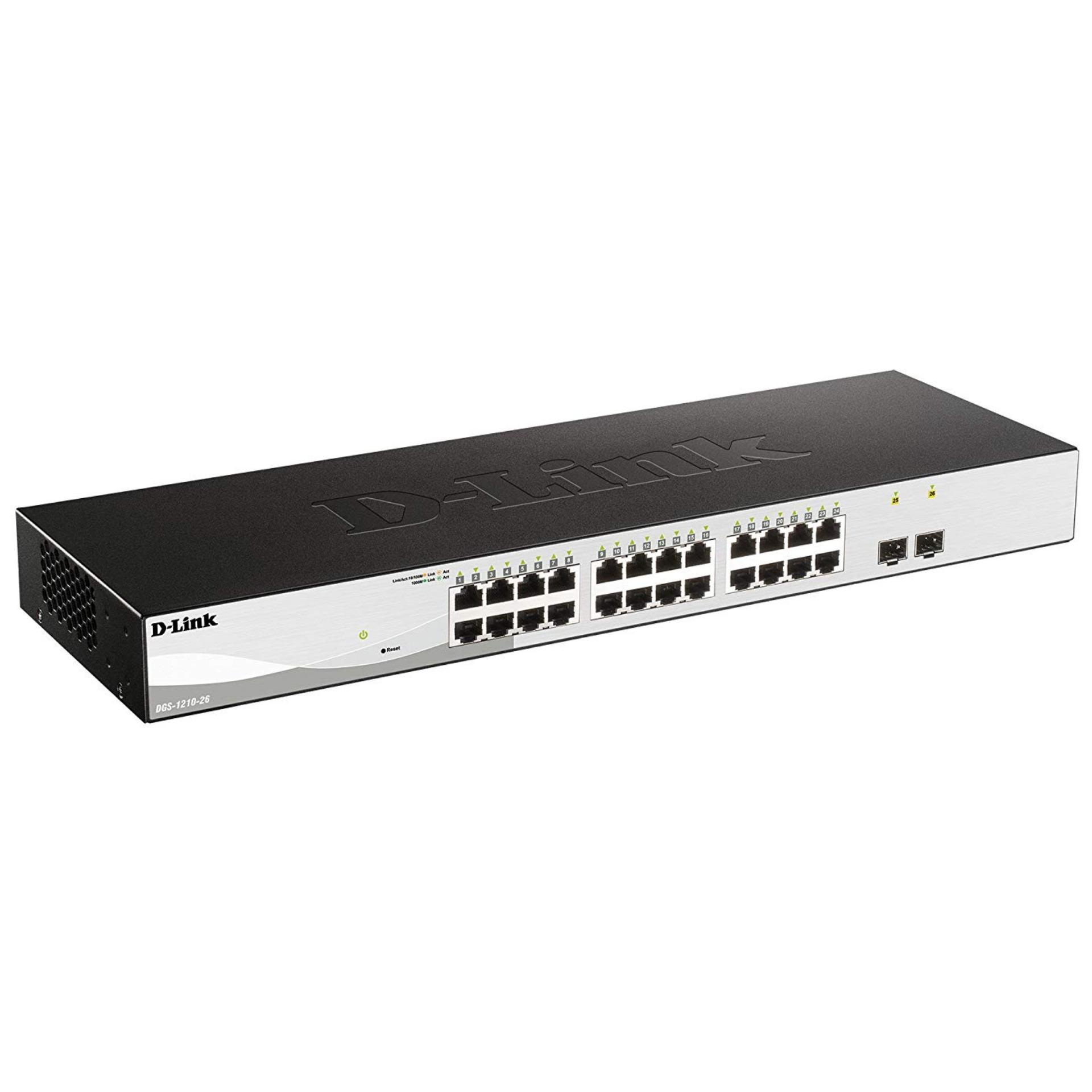 D-Link DGS-1100-18PV2 16-Port Gigabit PoE Smart Managed Switch with 2 ...