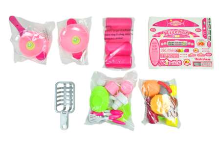 K TOYS ของเล่นชุดเครื่องครัวจำลอง พร้อมสติ๊กเกอร์สุดน่ารัก  ขนาด ยาว 52*กว้าง 33*สูง 67 ซม.