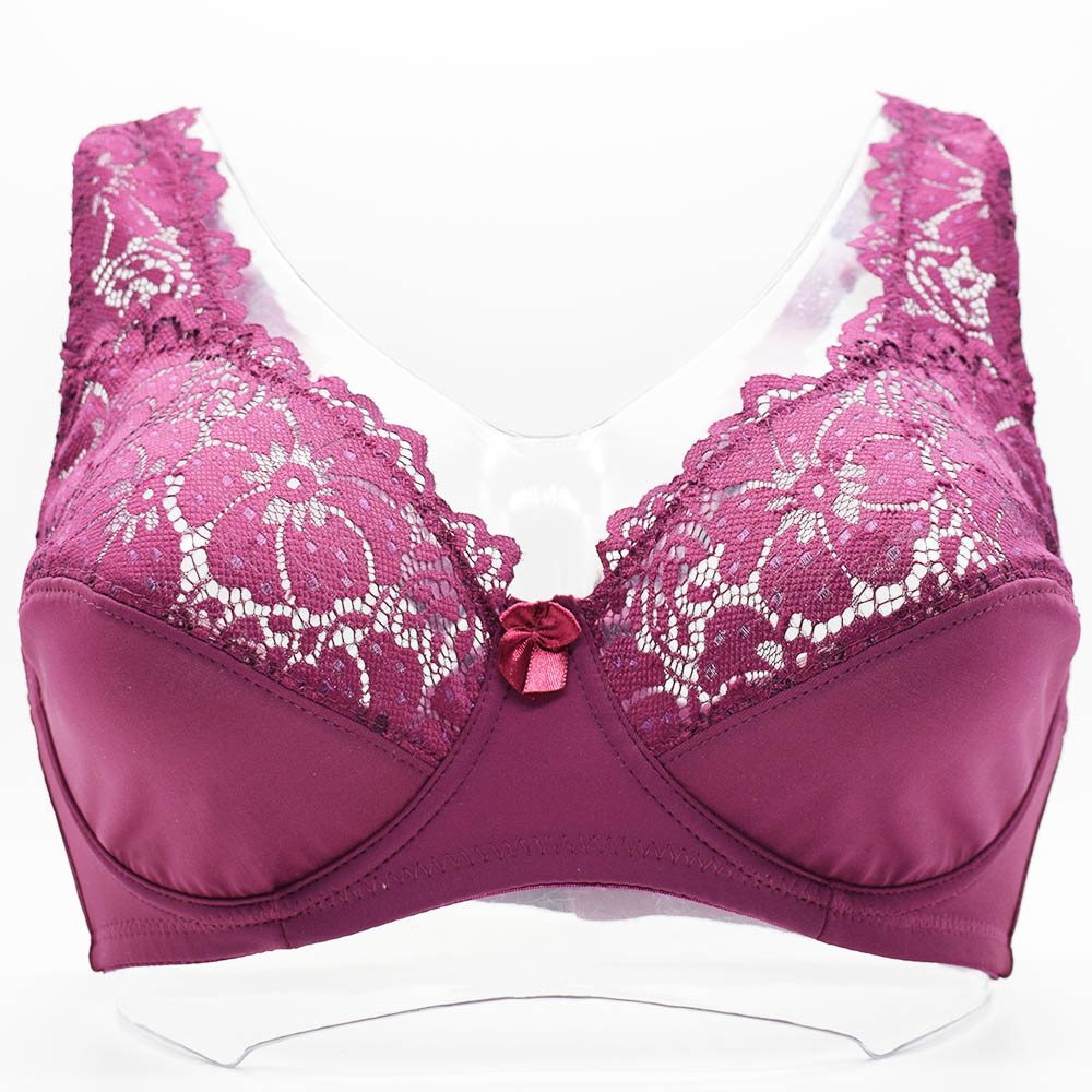 New Transparent Unlined Lace Bras For Women Plus Size Bra