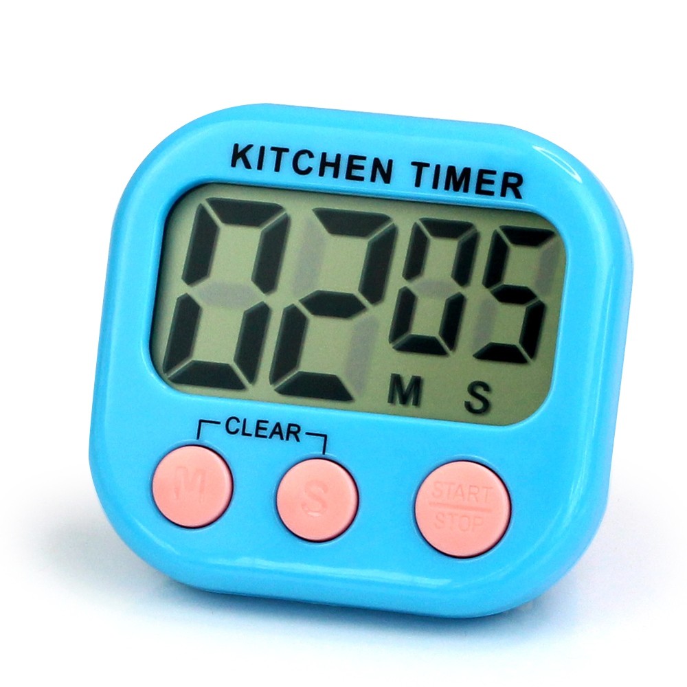 นาฬิกาจับเวลาทำอาหารในครัว หน้าจอดิจิตอลขนาดใหญ่ คละสี XL-103 รุ่น Digital-Timer-05e-Rat