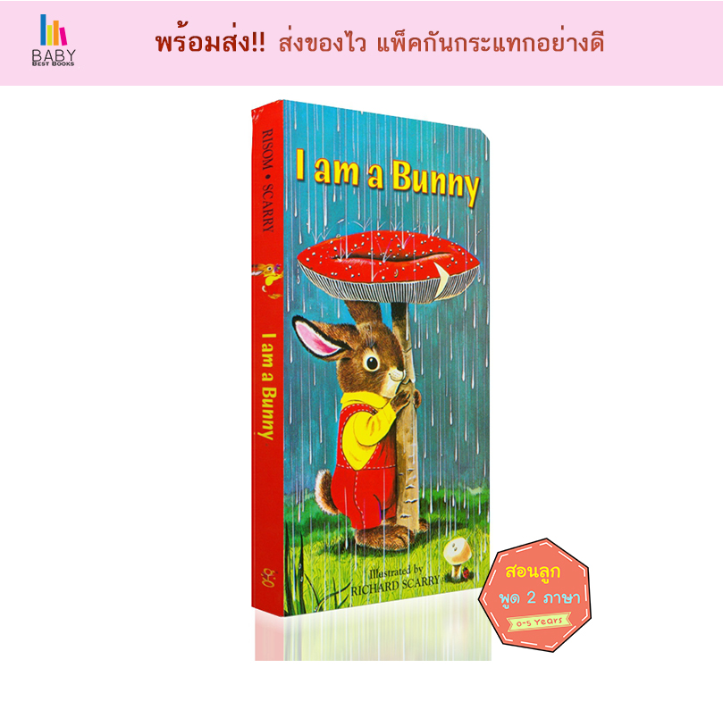 I am a Bunny หนังสือภาษาอังกฤษสำหรับเด็ก หนังสือเด็กภาษาอังกฤษ หนังสือเสริมพัฒนาการ นิทานภาษาอังกฤษ