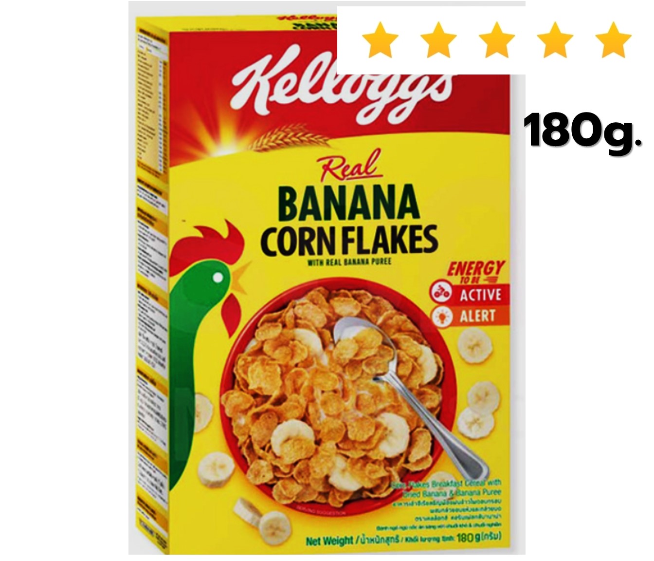 อาหารเช้า เคลล็อกส์  180 กรัม Kellogg's Corn Flakes อาหารเช้า เคลล็อกส์ 047885 อาหารเช้า ซีเรียล
