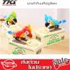Tkspyshop กระปุกออมสินนกแก้วกินเหรียญ (สีแดง)