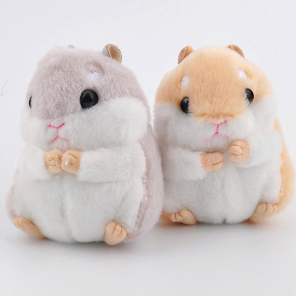 Cute Plush Hamster Pendant Key Chain Clasp Key Ring Keyring Handbag Car Decor