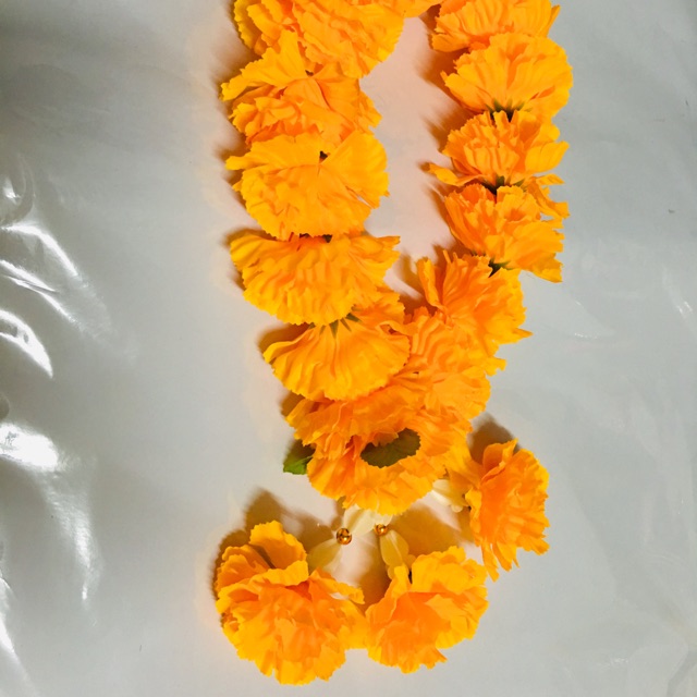 โปรโมชั่น  พวงมาลัยดอกดาวเรืองสีส้มทองส่ง No.025 ราคาถูก ดอกไม้ปลอม พวงมาลัย ดอกไม้ไหว้พระ คอกไม้แห้ง ดอกไม้ ดอกบูชา ดอกไม้ประดิษฐ์ ไม้ประดับ ต้มไม้ปลอม แต่งบ้าน แต่งสวน