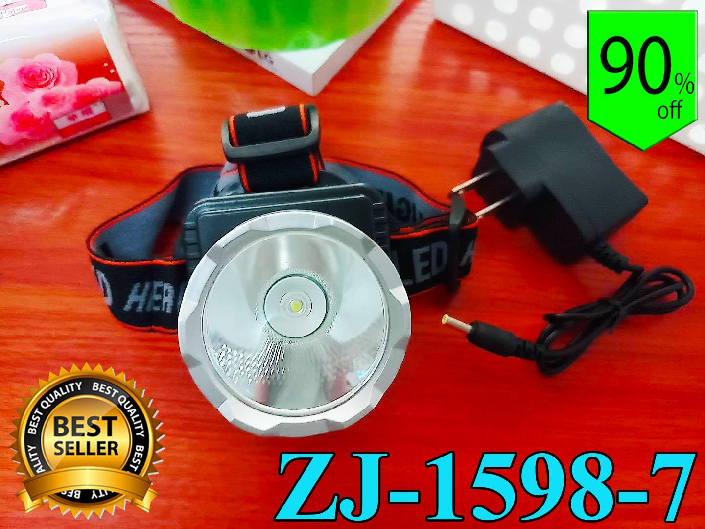 ไฟฉายคาดหัว LED HIGH POWER HEADLAMP รุ่น ZJ15987 แถมฟรีอะแดปเตอร์