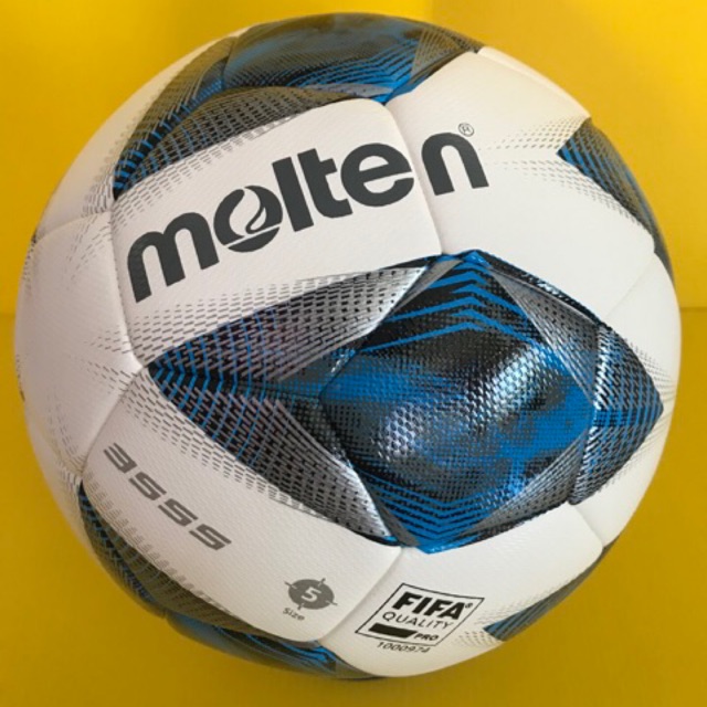 ลูกฟุตบอล ลูกบอล Molten F5A3555-K เบอร์5 ลูกฟุตบอลหนัง PU หนังเย็บ ของแท้ 100- ใช้แข่งขัน