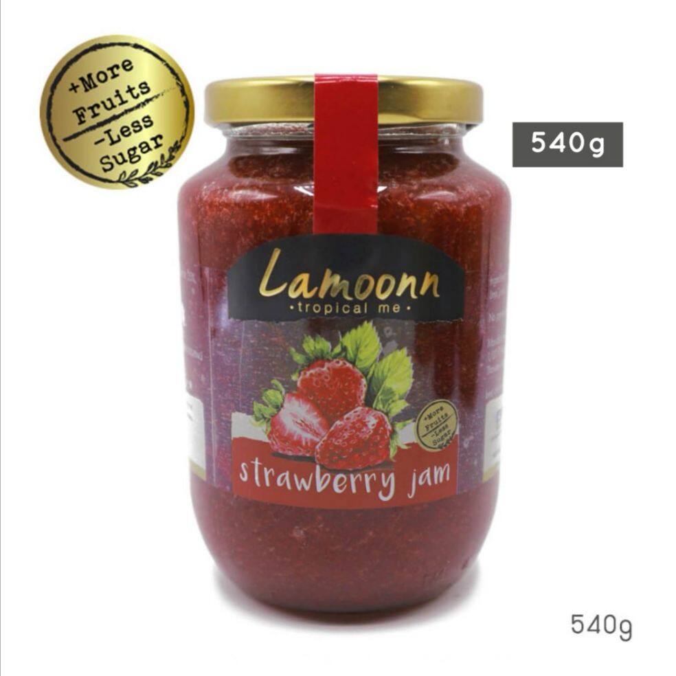 LamoonnJam // แยมสตรอเบอรี่ Strawberry Jam //**Low Sugar น้ำตาลต่ำ** ขนาดใหญ่ 540g //แยมละมุน