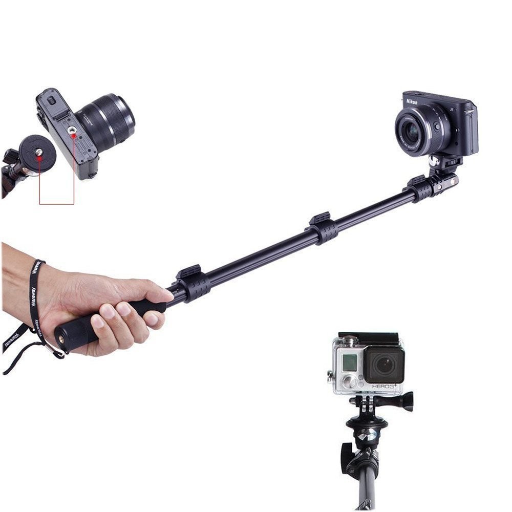 ของดี! Yunteng Monopod YT-1188 ไม้เซลฟี่เสียบAUXหูฟังกดที่ตัวด้าม ถ่าย ...