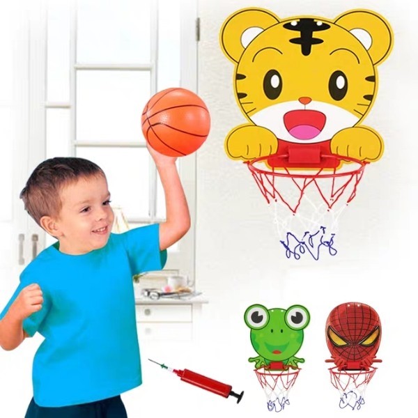 แป้นบาสเก็ตบอล แป้นบาสเด็ก รูปเสือ สำหรับเด็ก สีเหลือง