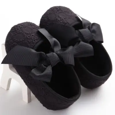 Lovely Baby Girl Boy Shoes Newborn Toddler Soft Crib Shoes Kids Moccasins Non-slip Baby Booties With Bow