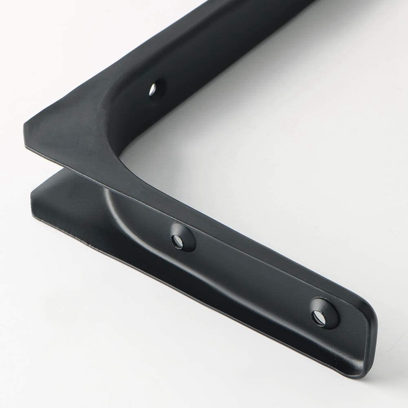 8 PCS Iron Wall Shelf Bracket, Heavy Duty Shelf Support Bracket Decorative Joint Angle Bracket