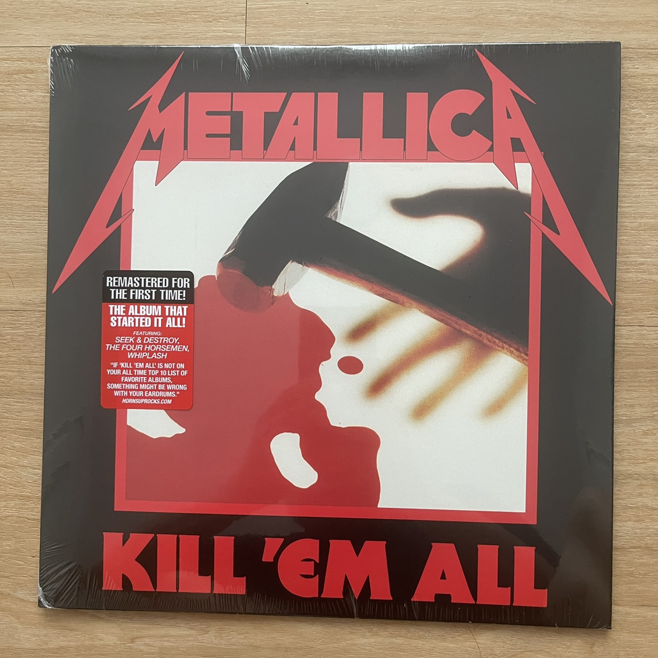 แผ่นเสียง Metallica ‎– Kill 'Em All,US, Vinyl, LP, Album, Reissue, Remastered แผ่นเสียงใหม่ ซีล