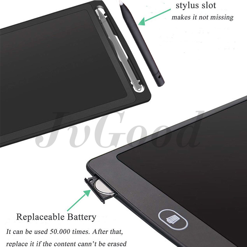 JvGood bảng viết điện tử cho máy tính màn hình 8.5 inch, bảng vẽ điện tử tự xóa qùa tặng cho bé thật ý nghĩa