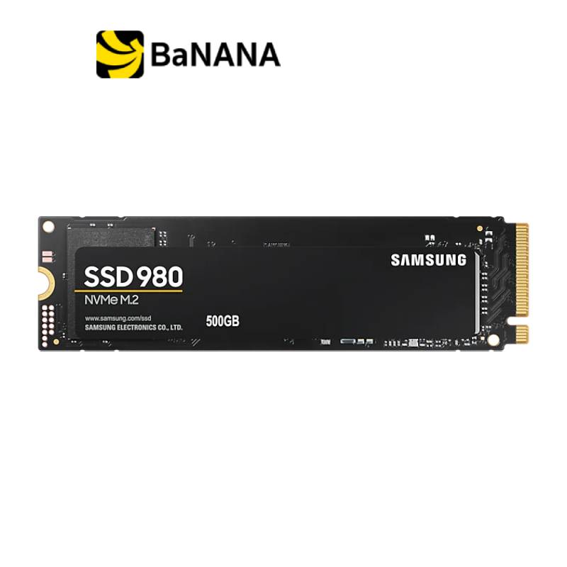 การ์ดเอสเอสดี Samsung SSD 980 500GB M.2 NVMe/PCIe R3100MB/s R2600MB/s 5Y by Banana IT