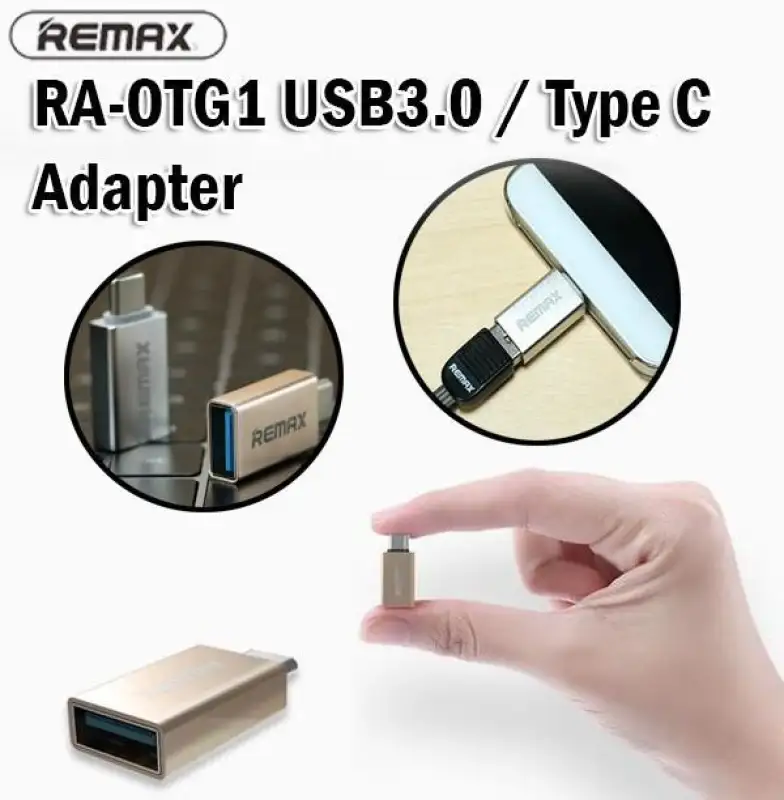 ภาพสินค้าType-C USB 3.0 OTG Sync Charging Adapter Connector-ทอง (Gold) จากร้าน Moo Shop บน Lazada ภาพที่ 3