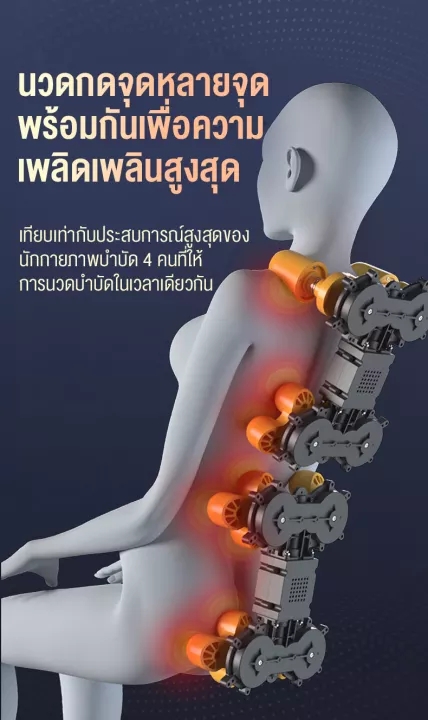 ขายถูก Srabuy เก้าอี้นวดเก้าอี้นวดไฟฟ้าเก้าอี้นวดอัตโนมัติโซฟานวดไฟฟ้านวดด้วยสัมผัสเดียวจอ LCD นวดเท้านวดชายชรา ไฮไฟคุณภ