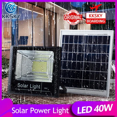 ไฟโซล่าเซล Solar light LED 300W 200W 100W 60W 40W โซล่าเซลล์ ไฟไฟสปอร์ตไลท์ Solar cell ไฟโซล่าเซลล์ ชุด ไฟ IP67 Solar lamp โซล่าเซล