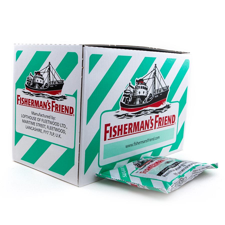 Fisherman's Friend ลูกอมฟิชเชอร์แมนเฟรนด์ 25 G สีขาว-เขียว มิ้นท์ (2605)