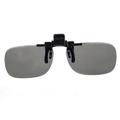 1 Pair Clip On Type Passive Circular Polarized 3D Glasses Clips for 3D TV Movie