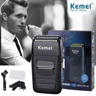 With wholesale!! The shaving mustache Kemei Electric rechargeable shaving machine with Together Jon Electric Shaver KM-1102 shaving machine mustache electric shaving mustache