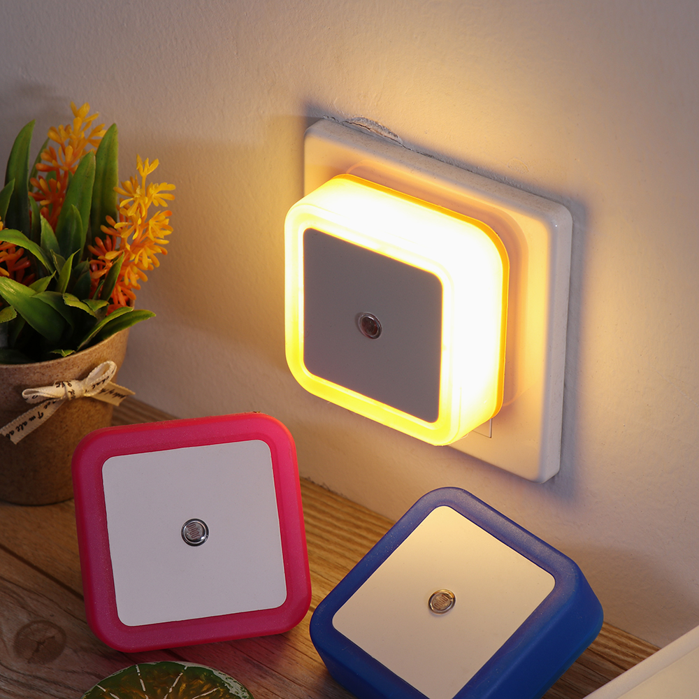 ⚡FT⚡ไร้สาย LED ไฟกลางคืนไฟระบบเซ็นเซอร์ Mini ไฟกลางคืนโคมไฟสำหรับเด็กห้องนั่งเล่นห้องนอนโคมไฟ
