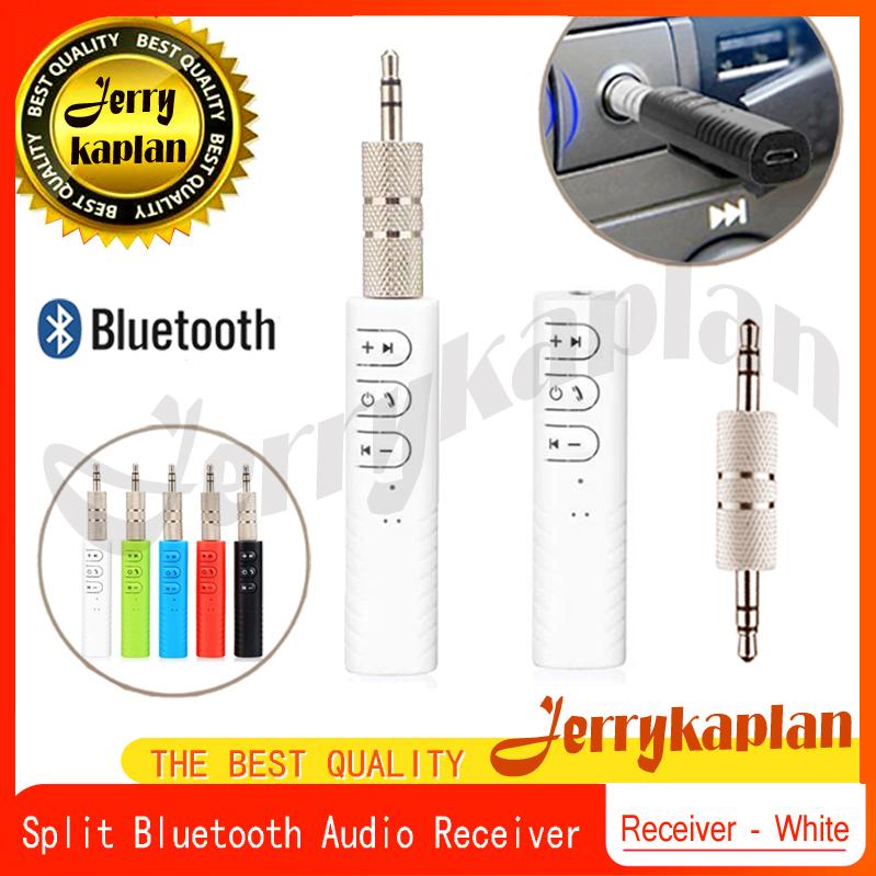 ตัวรับสัญญาณบูลทูธ บลูทูธในรถยนต์ เปลี่ยนลำโพงธรรมดาเป็นลำโพงบูลทูธ Car Bluetooth AUX 3.5mm Jack Bluetooth Receiver Handsfree Call Bluetooth Adapter Car Transmitter Auto Music Receivers