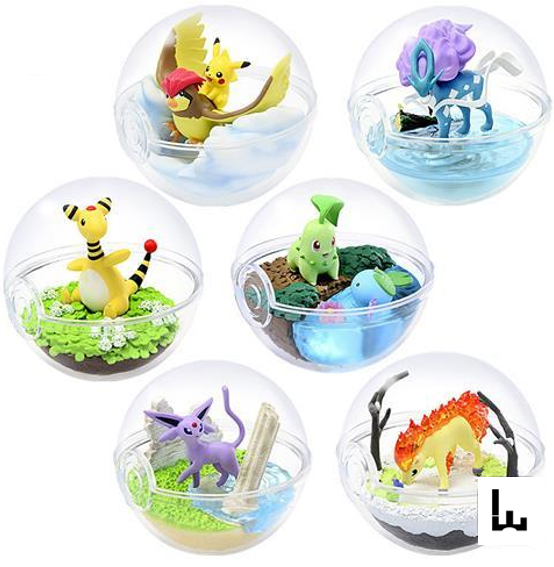 Pokemon Toy x 6 .โปเกมอน 6 Stks/set Pokeball Blind Box Mewtwo Squirtle Psyduck Charizard Articuno Cubone Togepi Poliwag Action Figure Speelgoed