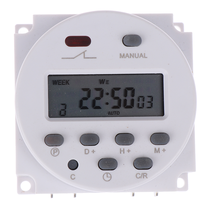 REMAI Digital timer DC /AC 12V 16A LCD display programmable timer OVP ...