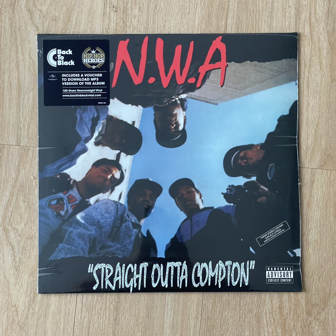 แผ่นเสียง N.W.A* ‎– Straight Outta Compton ,Vinyl, LP, Album, Reissue, 180 Gram,EU  แผ่นเสียงใหม่ ซีล