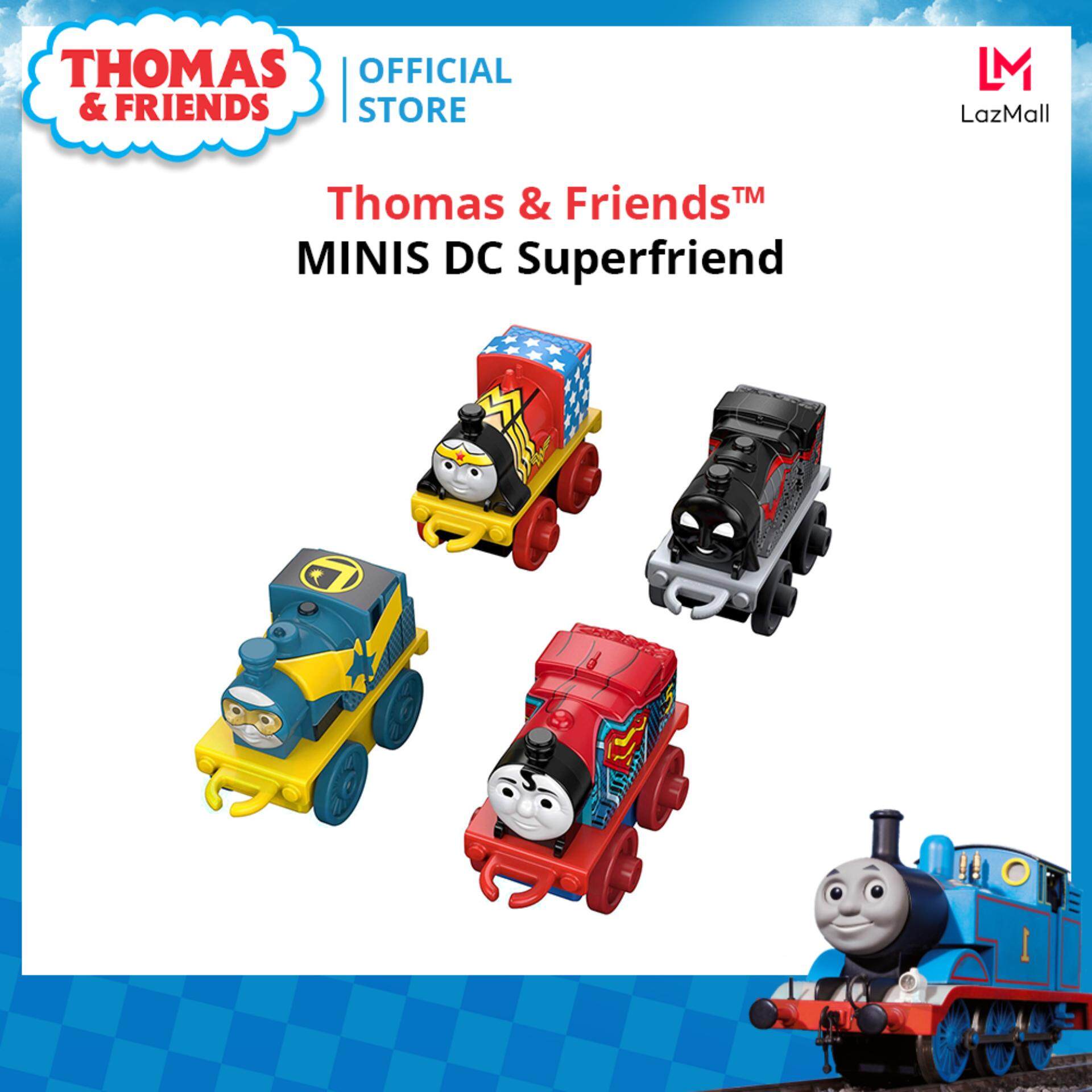 Thomas & Friends MINIS, DC Super Friends โทมัส แอนด์ เฟรนด์ รถไฟโทมัส 1ชุด 4 ตัว ของเล่น ของเล่นเด็ก