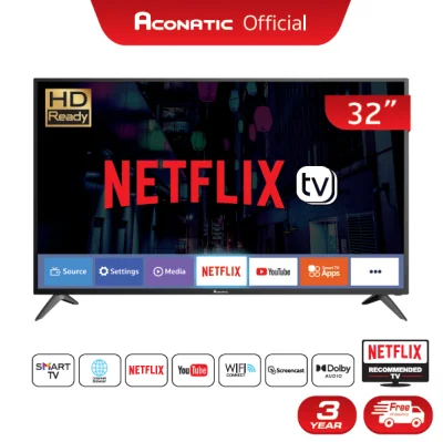 Aconatic LED Netflix TV Smart TV FHD สมาร์ททีวี 32 นิ้ว รุ่น 32HS534AN (รับประกัน 3 ปี)
