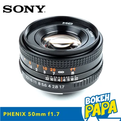 Phenix 50mm F1.7 เลนส์ Full Frame เลนส์มือหมุน สำหรับใส่กล้อง Sony Mirrorless ได้ทุกรุ่น