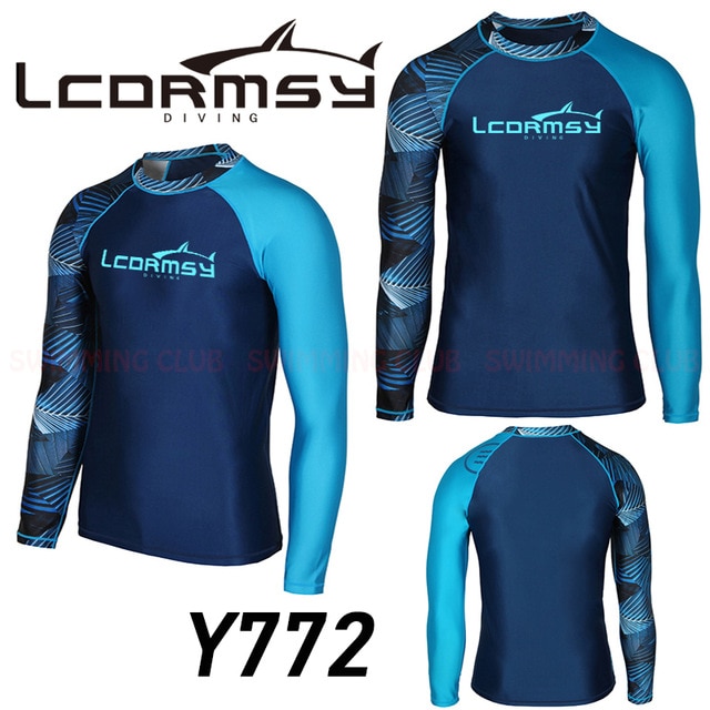 SAILBEE Men UV Protect Swimwear Long Sleeve Swimsuit Mens