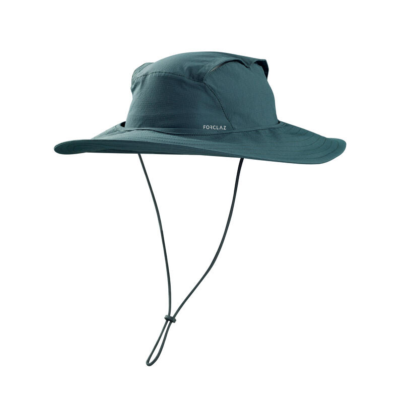 หมวกตาข่าย หมวกตาข่ายกันยุง Cargo Bucket Hat สำหรับผู้ใหญ่ รุ่น FORCLAZ Adult Mosquito Net Hat - TROPIC 900 - Green