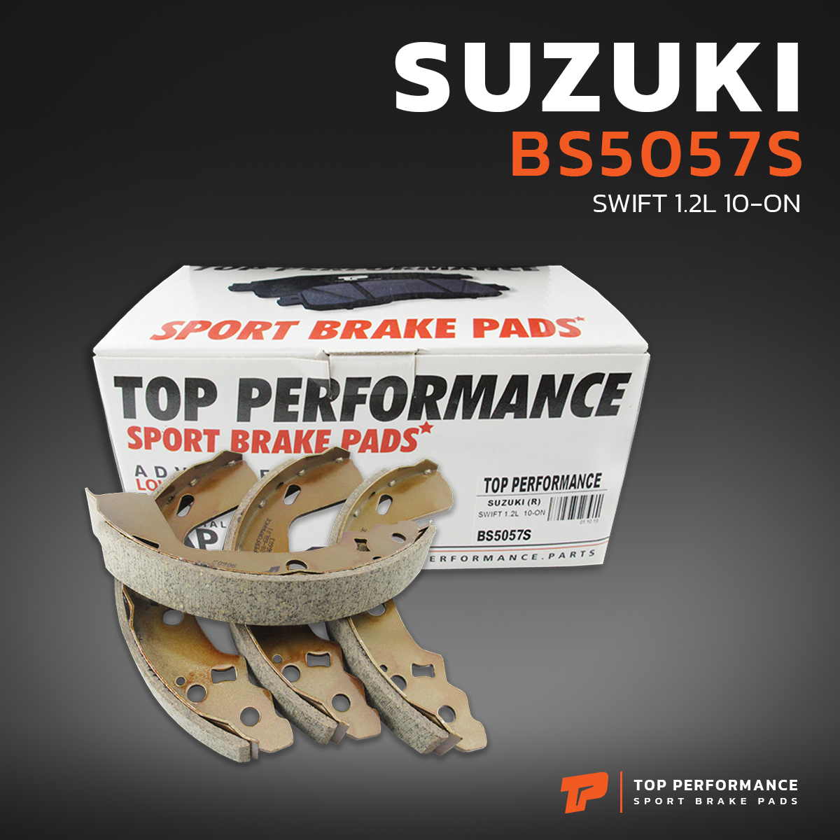 ก้ามเบรค หลัง SUZUKI SWIFT 1.2 & 1.5 / CIAZ 1.2 - BS5057S - TOP PERFORMANCE JAPAN - ผ้าเบรค ดรัมเบรค ซูซูกิ สวิฟ เบรก