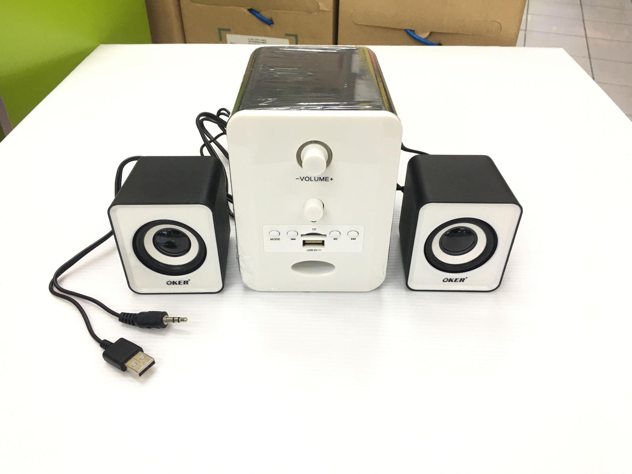 OKER ลำโพงบลูทูธ Bluetooth+FM+TF+USB Speaker Micro 2.1 650W SP-525