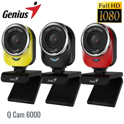 กล้องเว็บแคม Genius Q CAM 6000 Full HD 1080P -การสนทนาผ่านวิดีโอ Full HD 1080p
