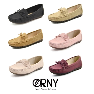 สินค้า มีไซส์ 42 + สีใหม่มาแล้วค่ะ ❤️ ORNY(ออร์นี่) ® Feminine Loafers มีโบว์ รองเท้าส้นแบน OY1328