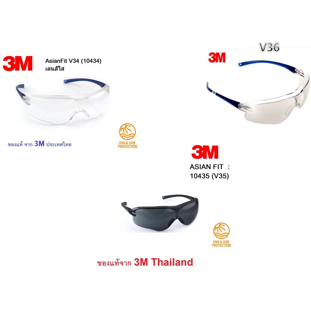แว่นตา  4 5 6 1710 IN แว่นนิรภัย ป้องกันรังสี UV 999- กันรอยขีดข่วน ของแท้ สุดยอดคุณภาพ จาก  ประเทศไทย
