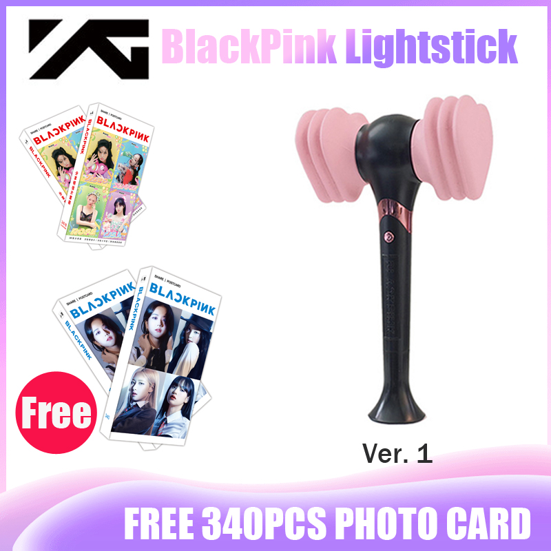 ｛ Stock in Thailand } BLACKPINK OFFICIAL แท่งไฟ LIGHT STICK Ver.1-2 LIMITED EDITION (ฟร 340PCS PHOTO CARD)