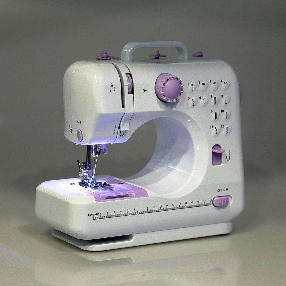 จักรเย็บผ้าไฟฟ้า Electric sewing machine จักรเย็บผ้า 12 ตะเข็บ ควบคุมความเร็วได้ 2 ระดับ
