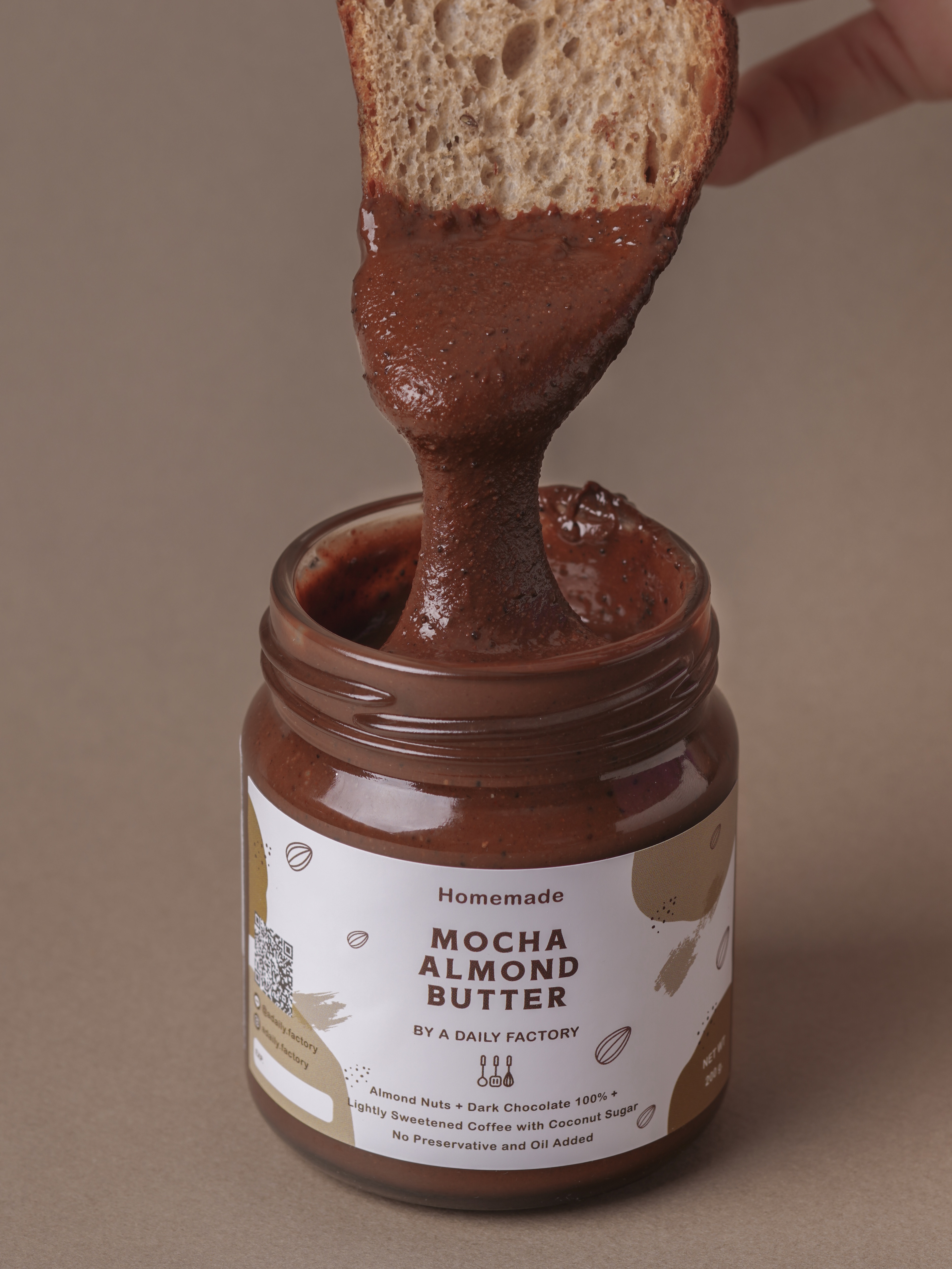 Adaily Factory Mocha almond butter (เนยอัลมอนด์รสมอคค่า)