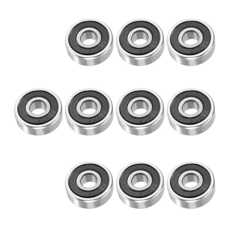 10pcs 628RS 8mmx24mmx8mm Double Sealed Miniature Deep Groove Ball Bearing