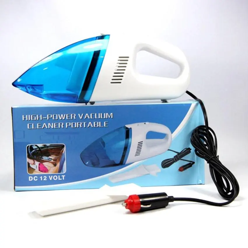 Car Vacuum Cleaner เครื่องดูดฝุ่นในรถยนต์ ระบบสุญญากาศ 12 โวลต์ เครื่องดูดฝุ่นในรถ เครื่องดูดฝุ่น 12V (blue)