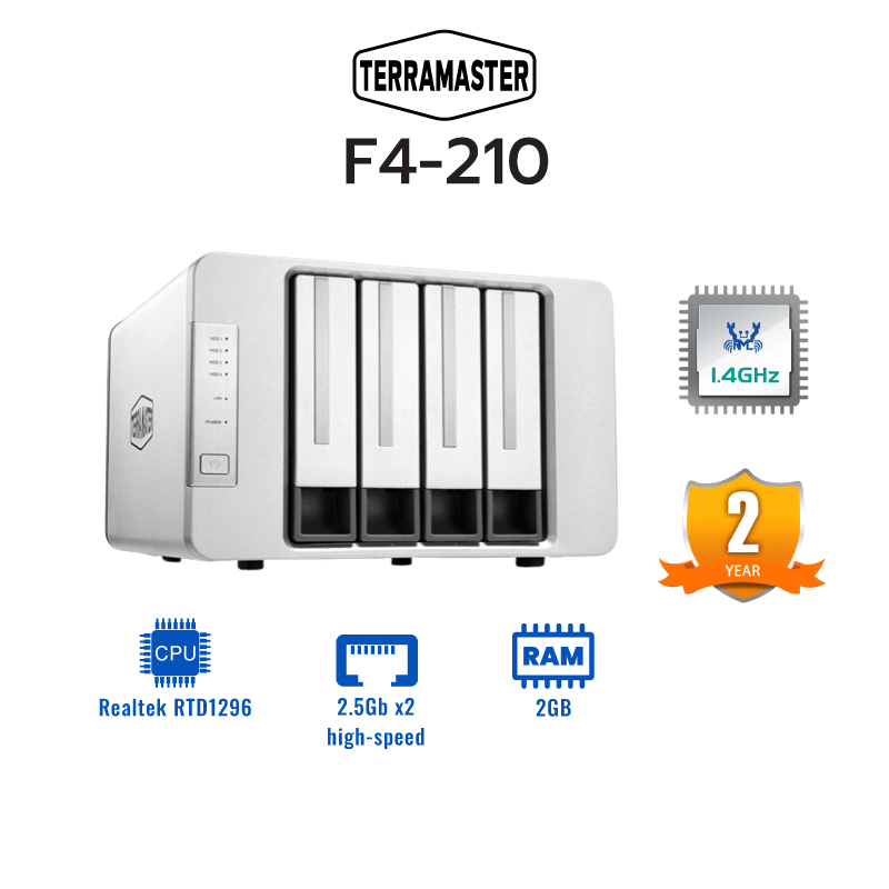 TerraMaster F4-210 ４ベイNAS dlna対応　HDD2TB付 TerraMaster F4-210 4ベイNAS dlna対応 HDD2TB付 TerraMaster F4-210