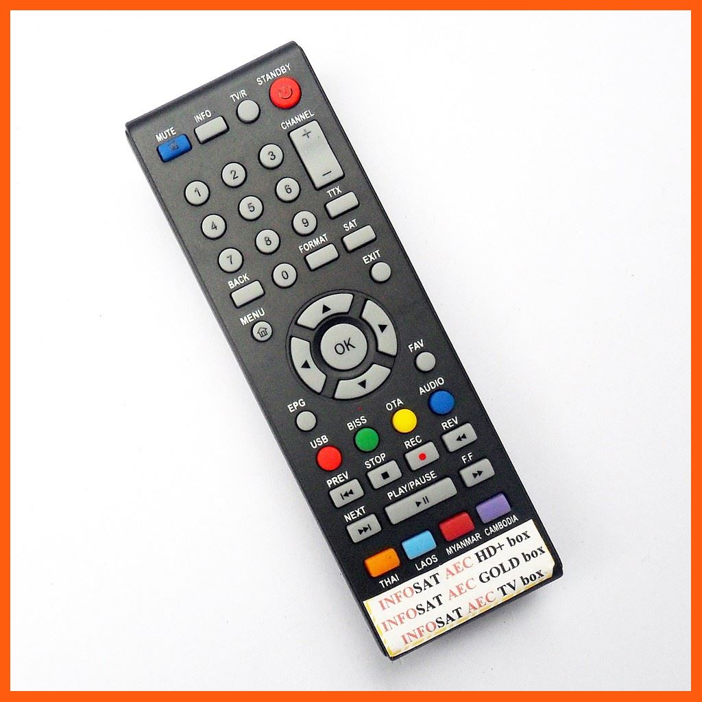 #ลดราคา รีโมทใช้กับ อินโฟแซท รุ่น เออีซี , Remote for infosat AEC #คำค้นหาเพิ่มเติม รีโมท อุปกรณ์ทีวี กล่องดิจิตอลทีวี รีโมทใช้กับกล่องไฮบริด พีเอสไอ โอทู เอชดี Remote