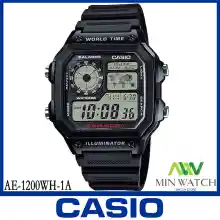 ภาพขนาดย่อสินค้านาฬิกาลำลอง นาฬิกาผู้ชาย CASIO รุ่น AE-1200WH-1A สายเรซิ่น สีดำ ของแท้100% ประกันศูนย์เซ็นทรัลCMG 1 ปี จากร้าน MIN WATCH